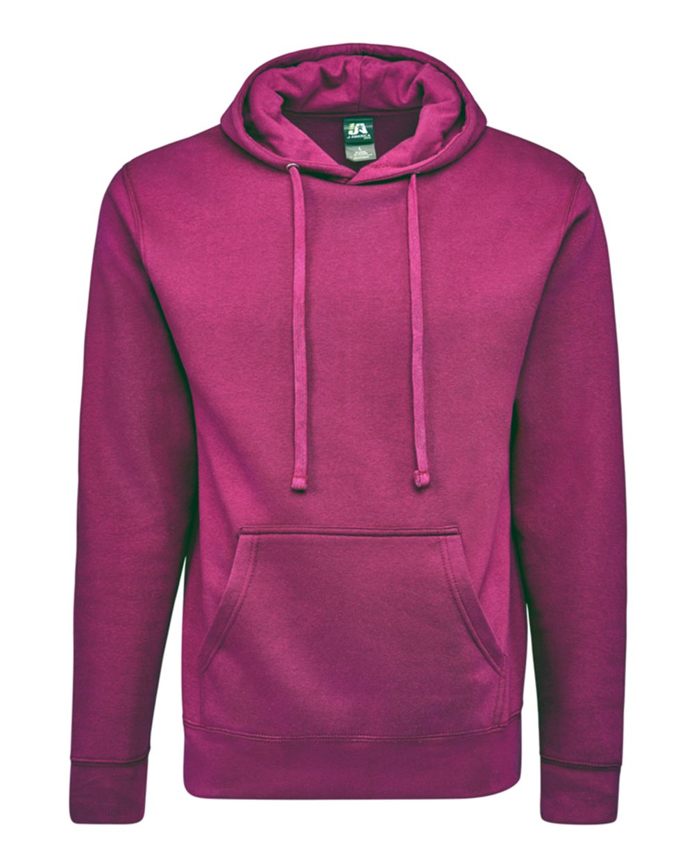 Front View of Boysenberry BTB Fleece Hooded Sweatshirt - 8720