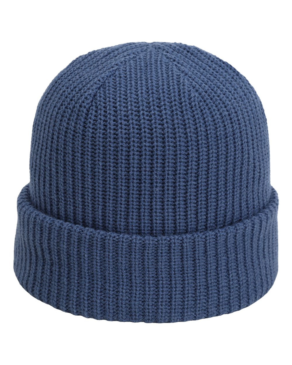 Front View of Breaker Blue The Mogul Cuffed Beanie - 6020
