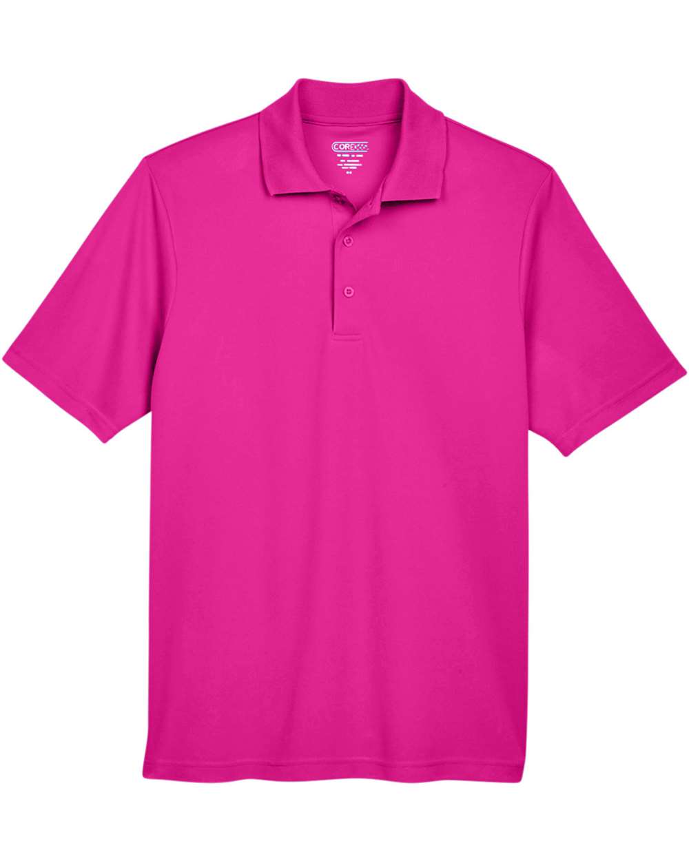 Front View of Bright Magenta Men's Origin Performance Piqué Polo - 88181