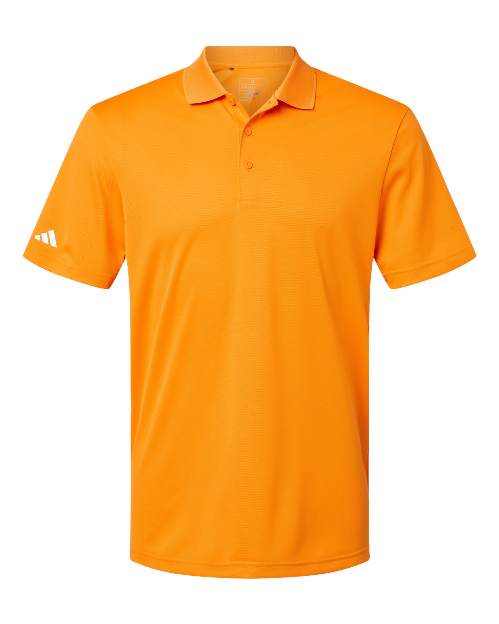 Front View of Bright Orange Basic Sport Polo - A430 plain