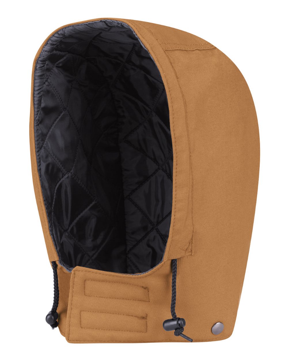 Front View of Brown Duck Blended Duck Snap-On Hood - HD20