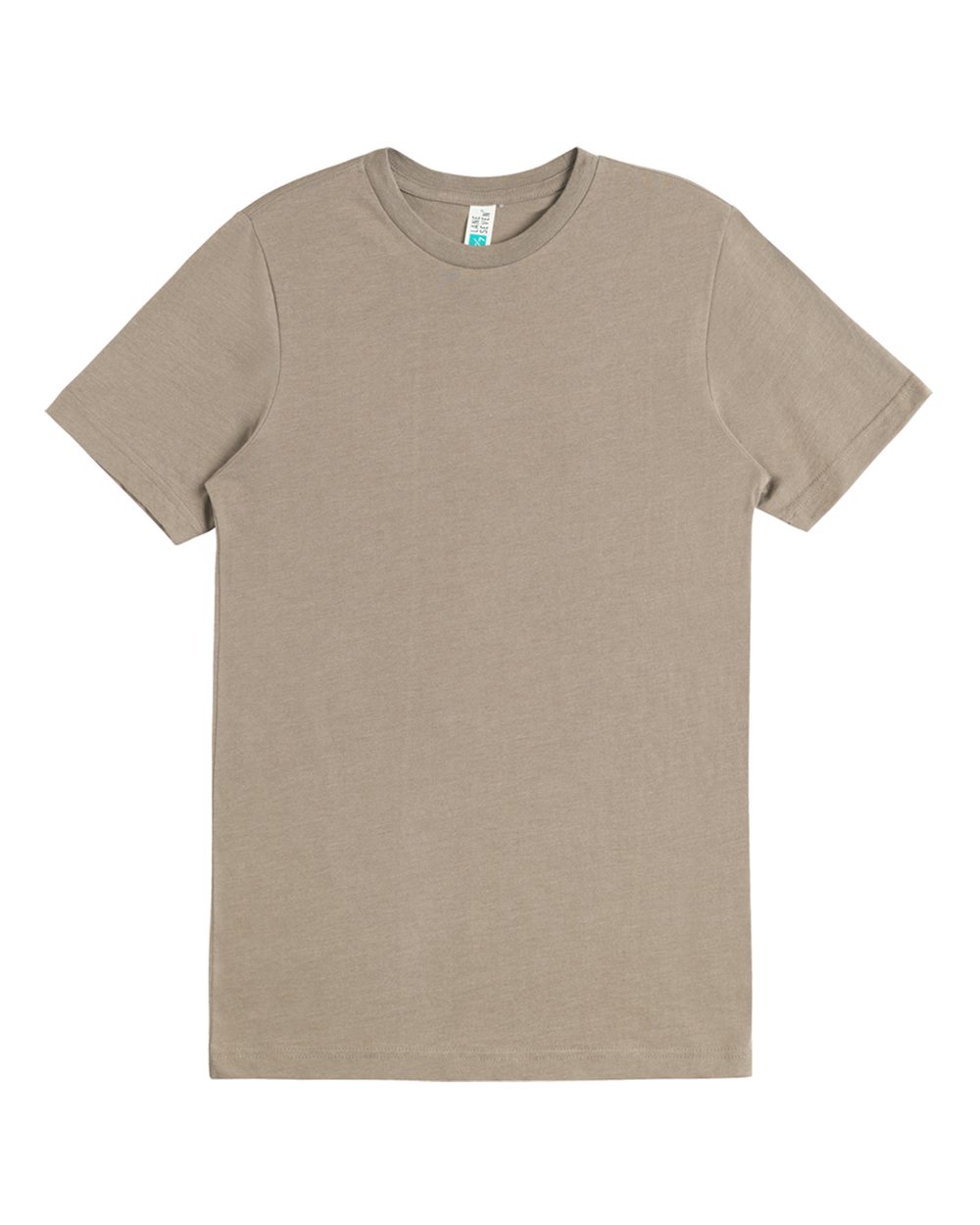Front View of Brown Heather Deluxe CVC T-Shirt - LS1500C