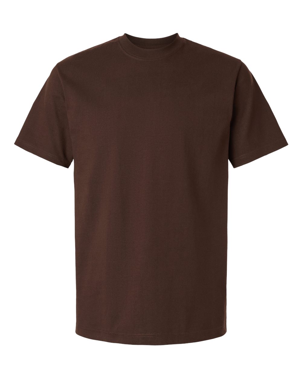 Front View of Brown Heavyweight Street T-Shirt - 299