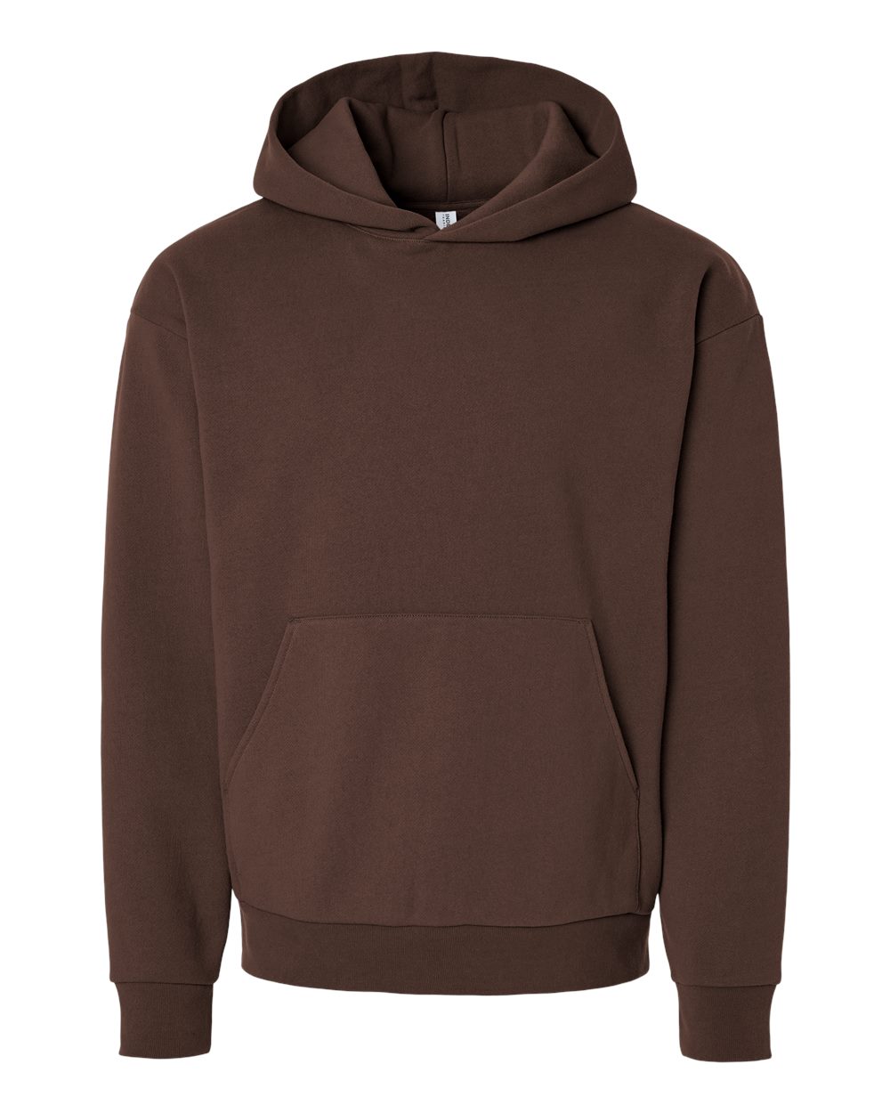 Front View of Brown Mainstreet Hooded Sweatshirt - IND420XD