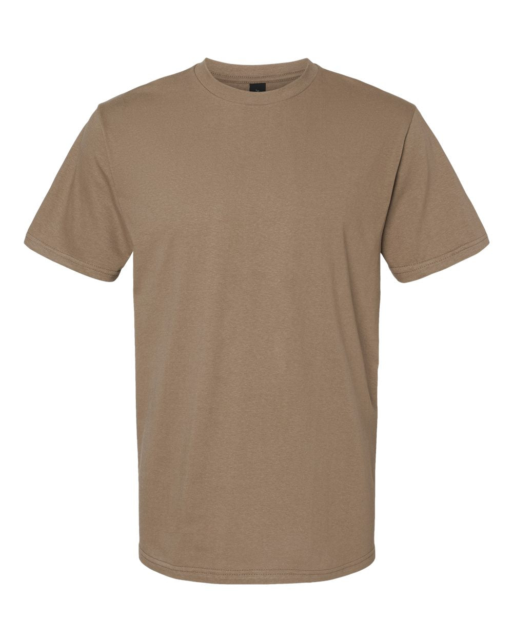 Front View of Brown Savana Softstyle® Midweight T-Shirt - 65000