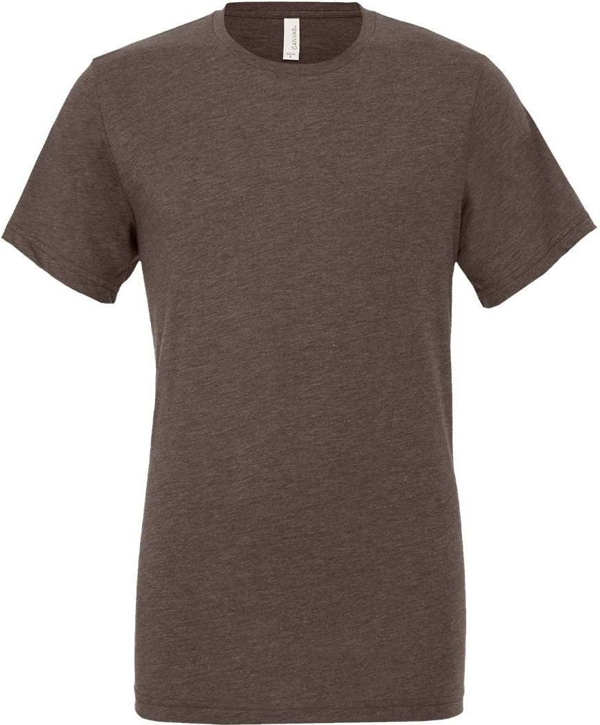 Front View of Brown Triblend Triblend Tee - 3413