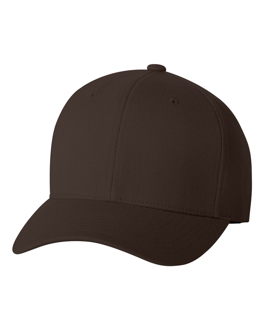 Front View of Brown Wool-Blend Cap - 6477