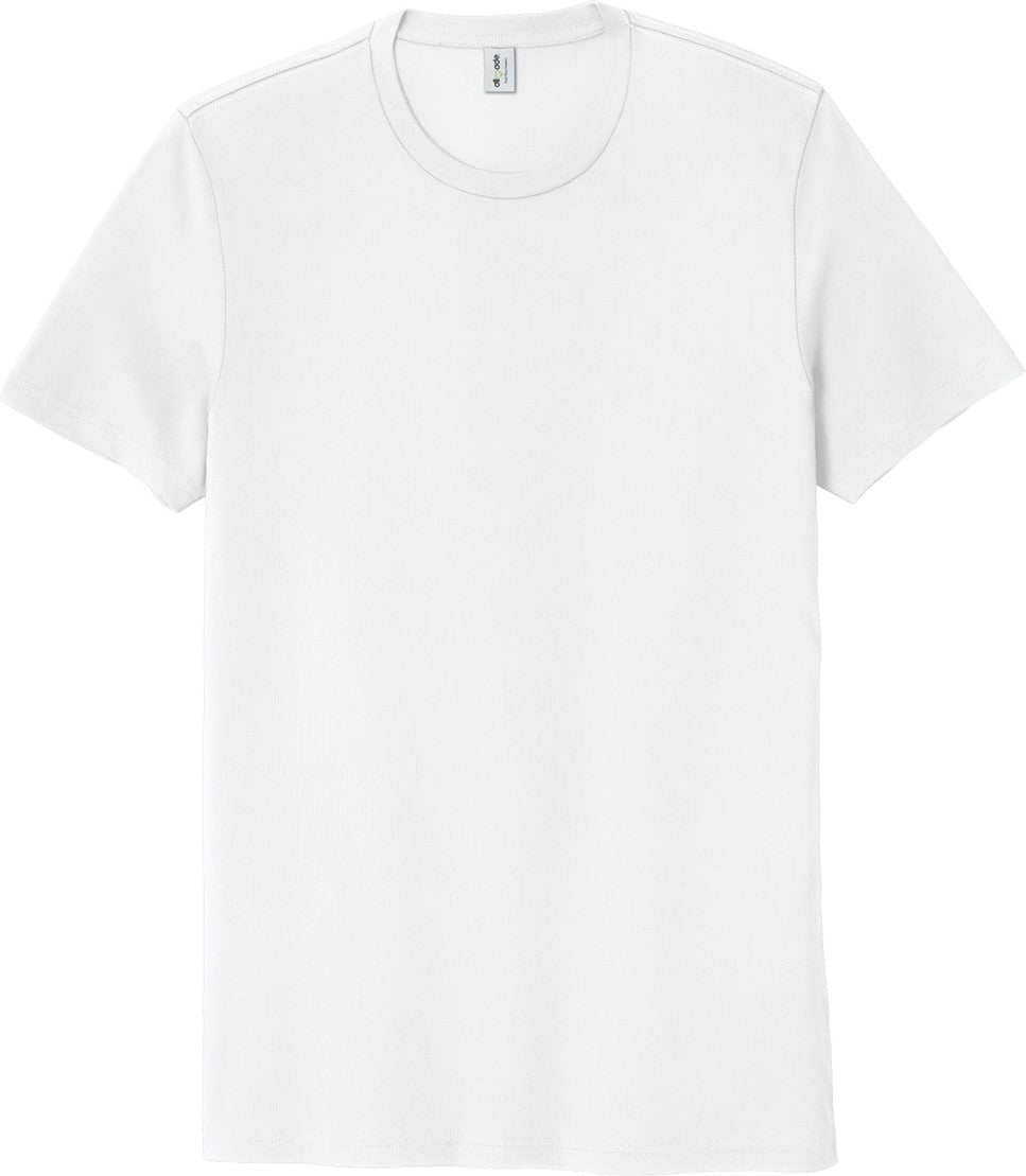 Front View of BrtWhite Allmade Unisex Organic Cotton Tee. AL2100