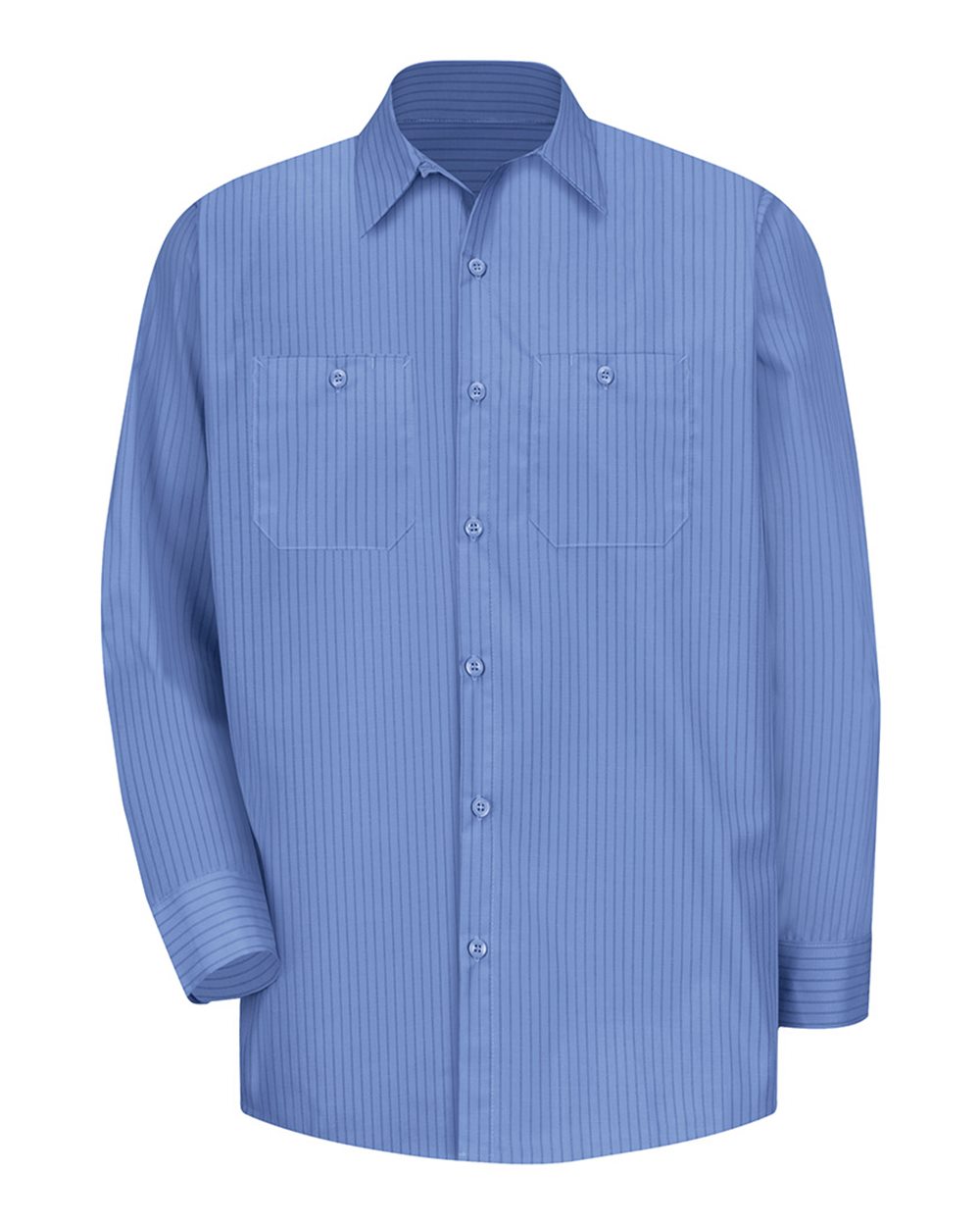 Front View of BS-Petrol Blue/ Navy Long Sleeve Broadcloth - SB12