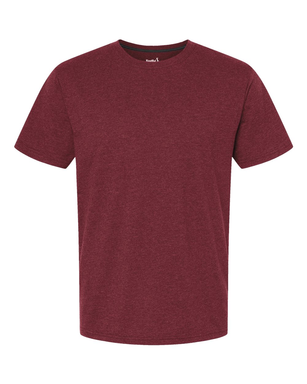 Front View of Burgundy RecycledSoft™ T-Shirt - 2010