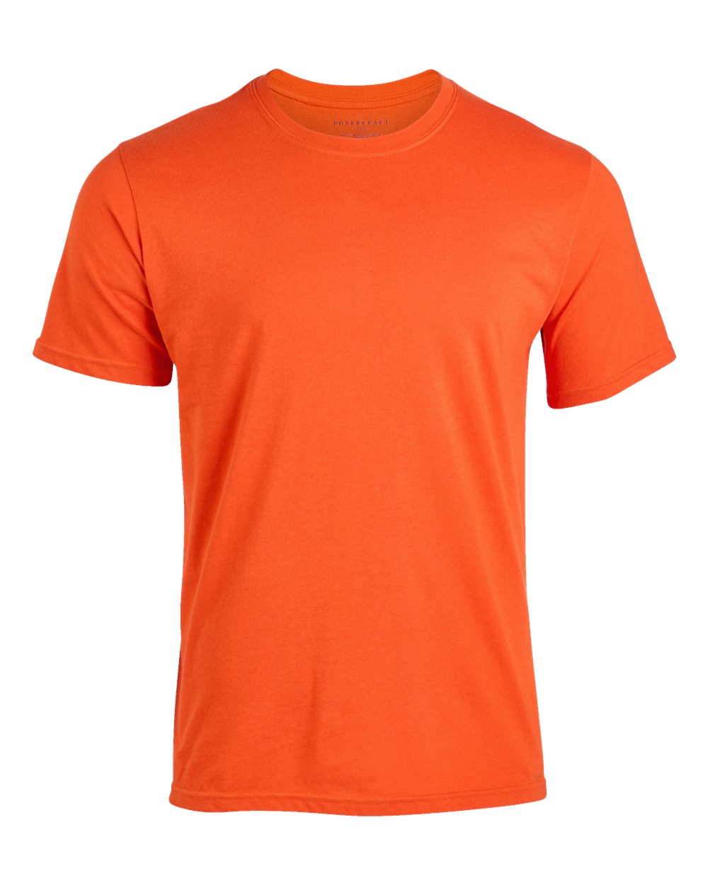 Front View of Burnt Orange Basic Crew T-Shirt - BM2103