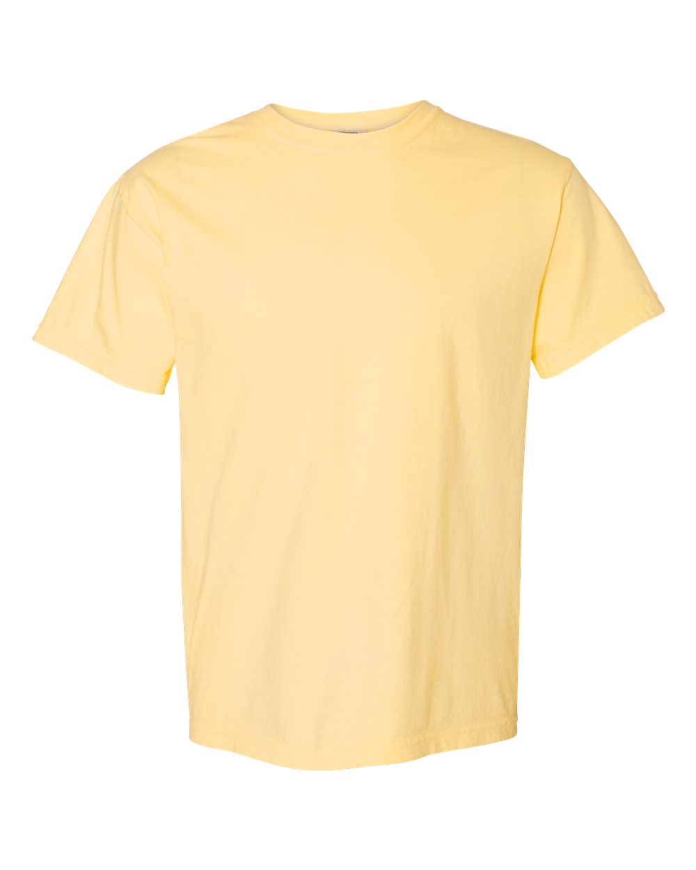 Front View of Butter Garment-Dyed Heavyweight T-Shirt - 1717