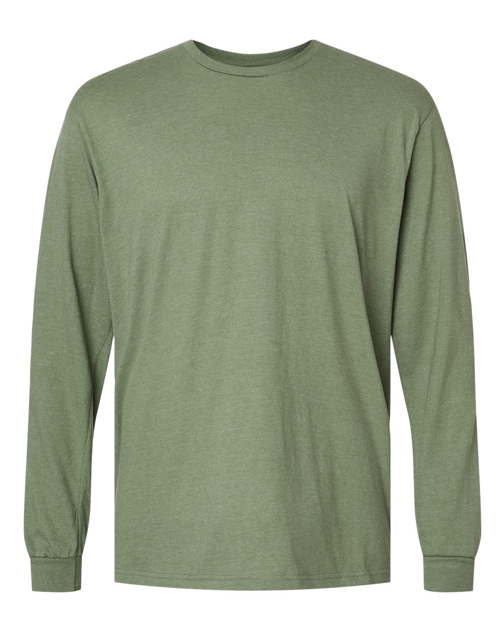 Front View of Cactus Softstyle® CVC Long Sleeve T-Shirt - 64440CVC