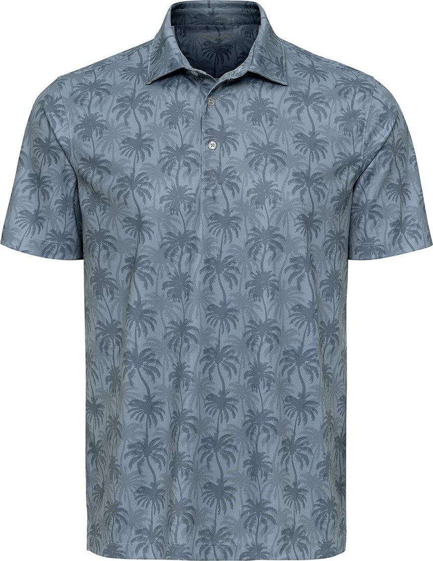 Front View of Cadet Blue Charleston Sublimated Polo - 154