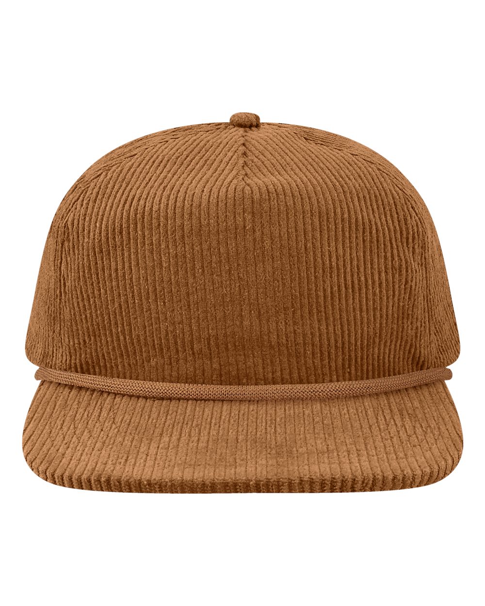 Front View of Camel Corduroy Unstructured with Rope Cap - WILSON