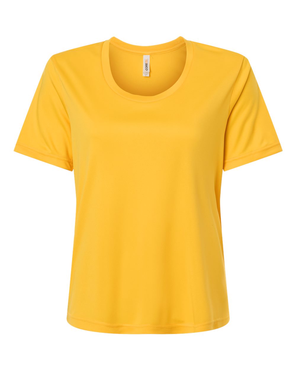 Front View of Campus Gold Women's Capital Performance T-Shirt - CE10W plain