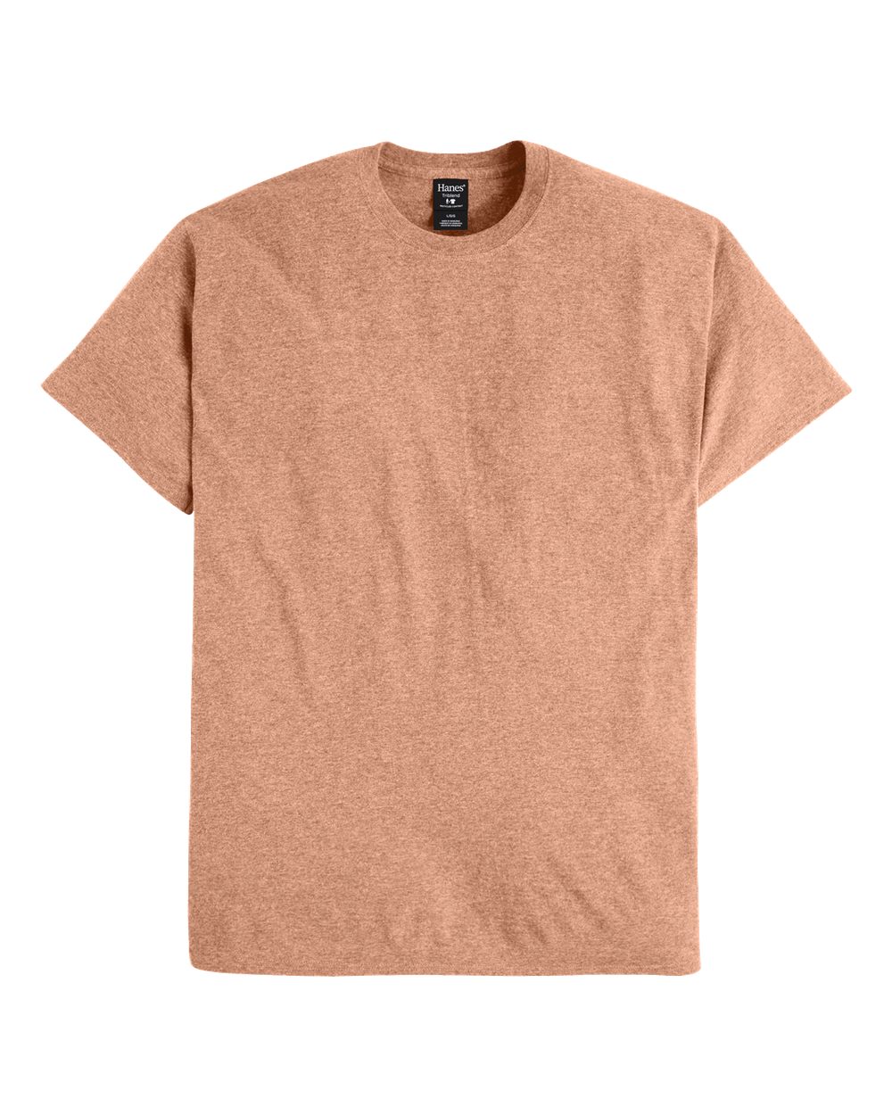 Front View of Cantaloupe Heather Perfect-T Triblend T-Shirt - 42TB