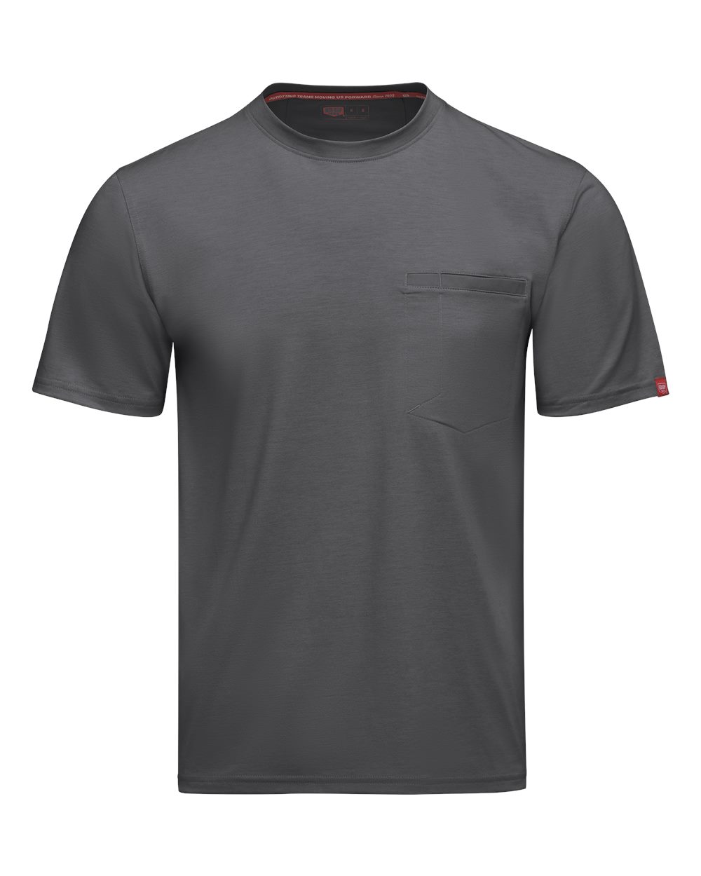 Front View of Carbon Cooling Pocket T-Shirt - Tall Sizes - TKM2T