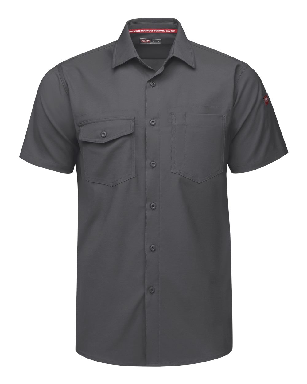 Front View of Carbon Cooling Work Shirt - TSM2
