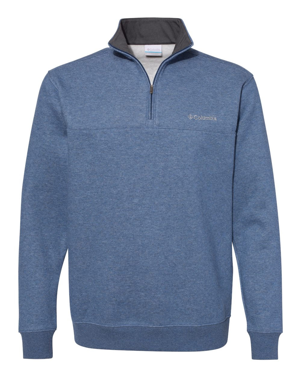 Front View of Carbon Heather Hart Mountain™ Half-Zip Sweatshirt - 141162