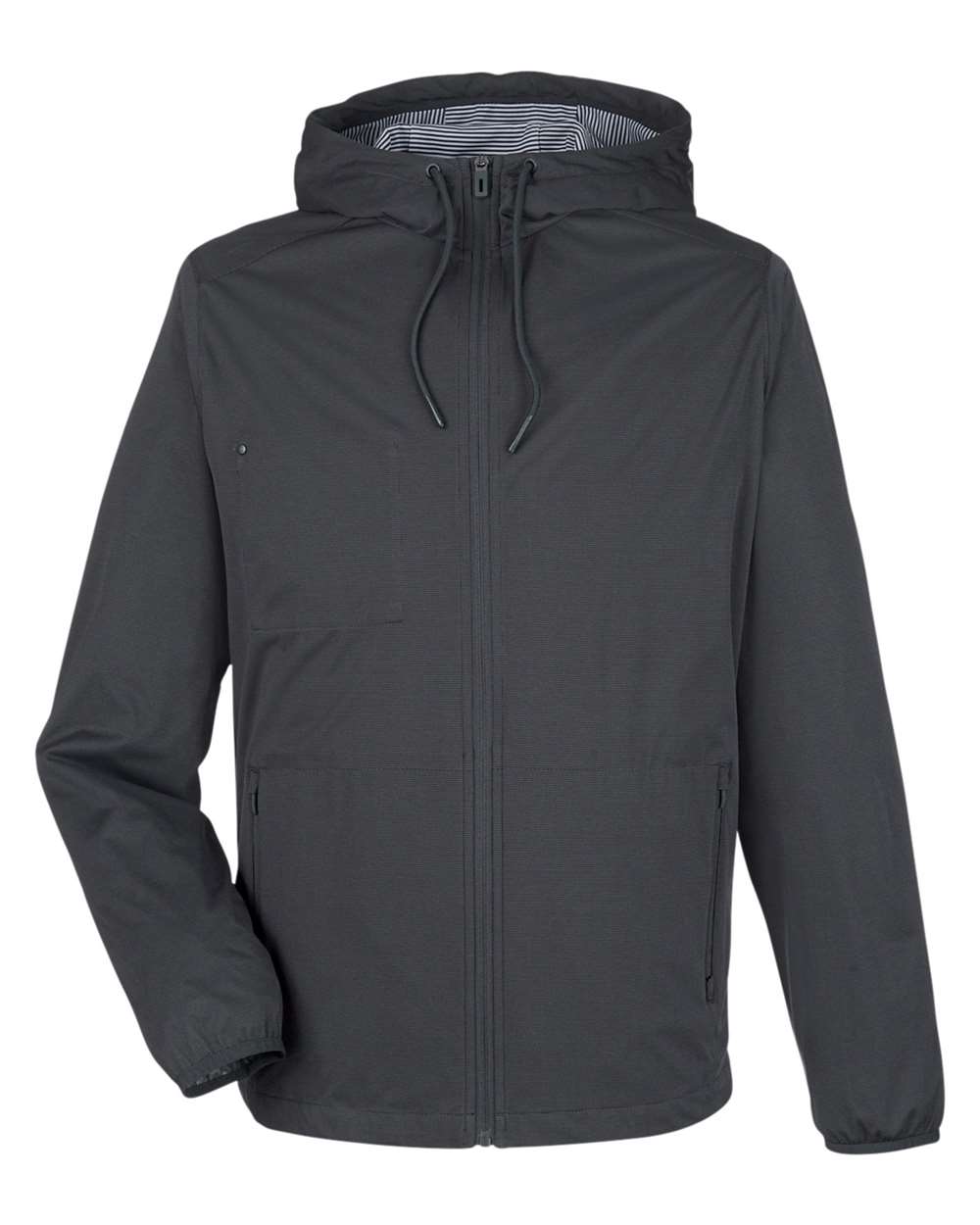 Front View of Carbon Heather Men&#39;s Network Lightweight Jacket - NE75