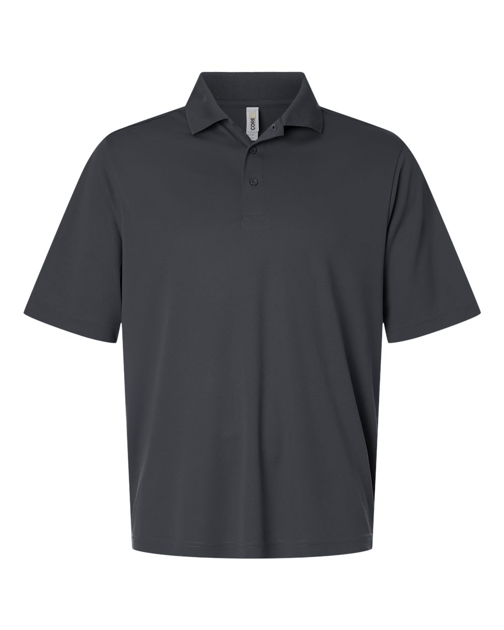Front View of Carbon Men's Tall Nova Performance Pique Polo - CE108T