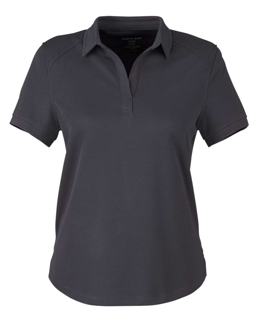 Front View of Carbon Women&#39;s Express Tech Performance Polo - NE112W