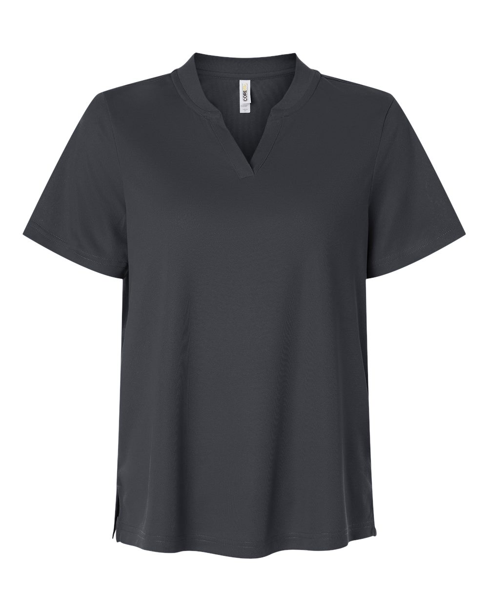 Front View of Carbon Women's Nova Performance Pique Polo - CE108W