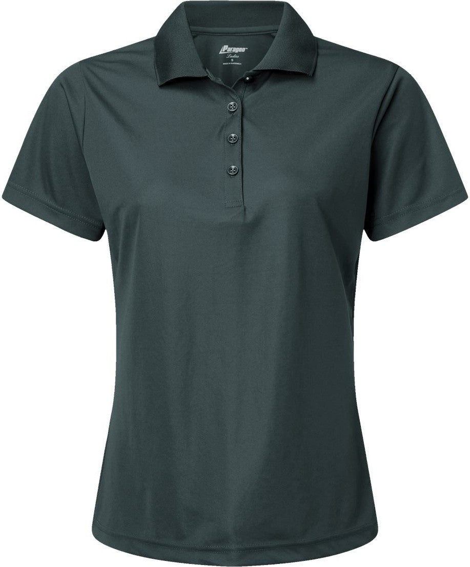 Front View of Carbon Women's Sebring Performance Polo - 504