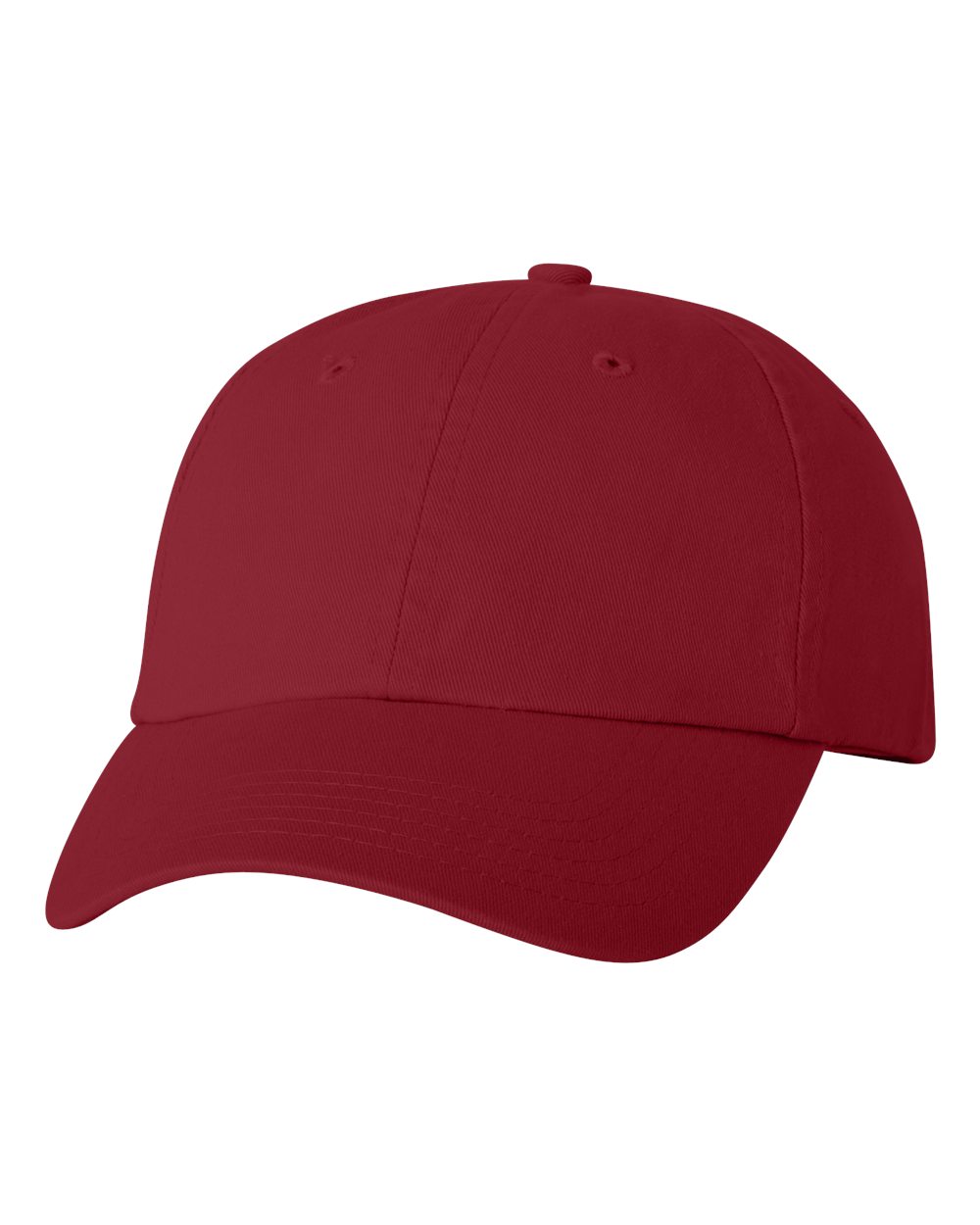 Front View of Cardinal Bio-Washed Classic Dad Hat - VC300A