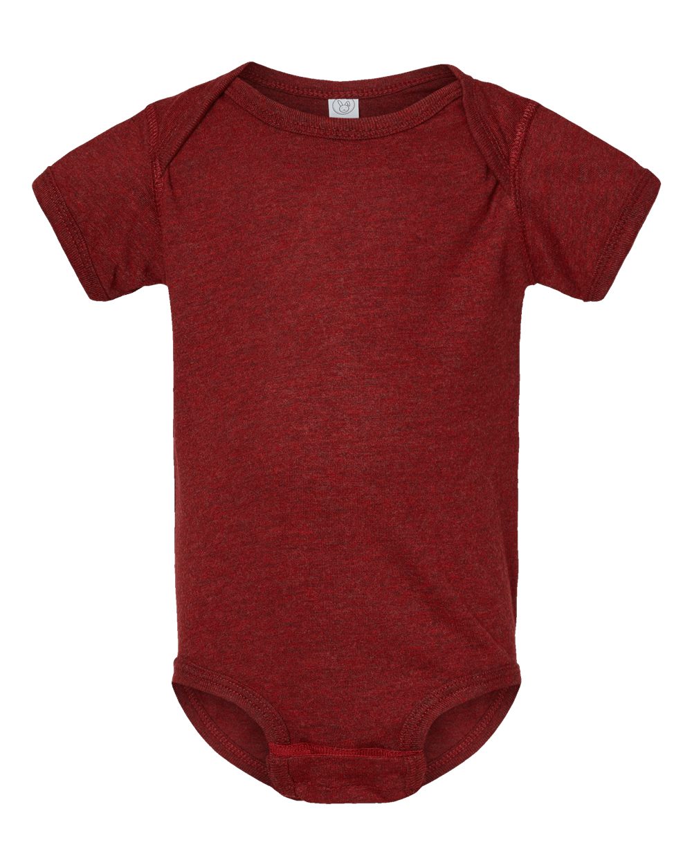 Front View of Cardinal Blackout Infant Fine Jersey Bodysuit - 4424