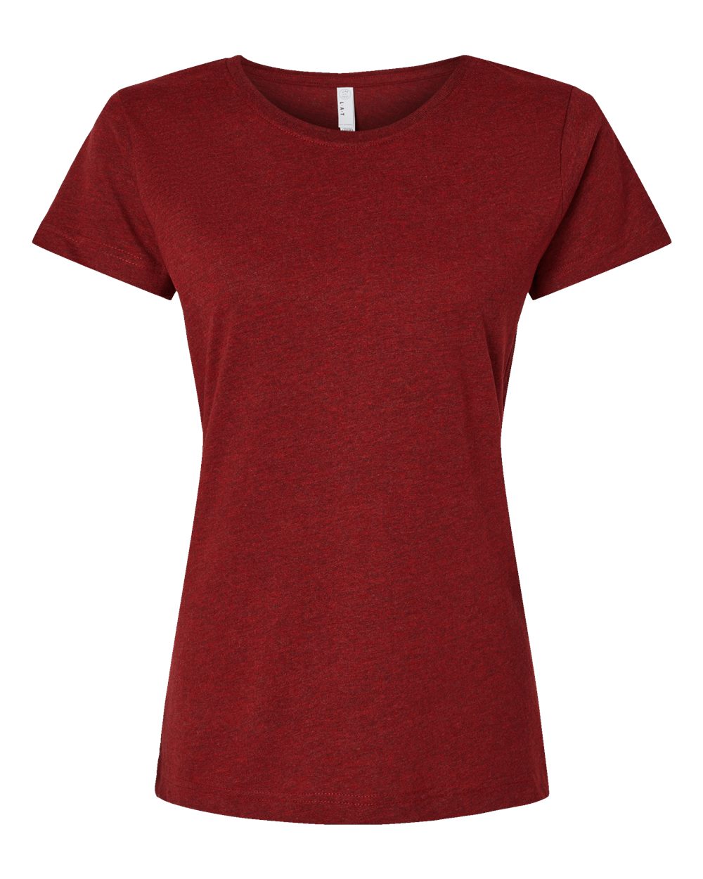 Front View of Cardinal Blackout Women's Fine Jersey Tee - 3516