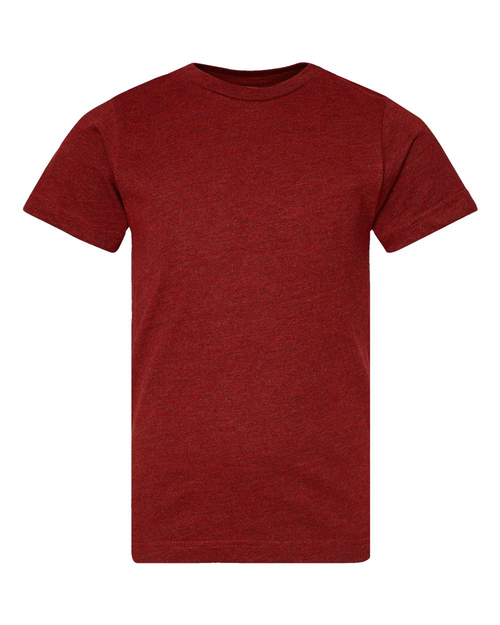 Front View of Cardinal Blackout Youth Fine Jersey Tee - 6101