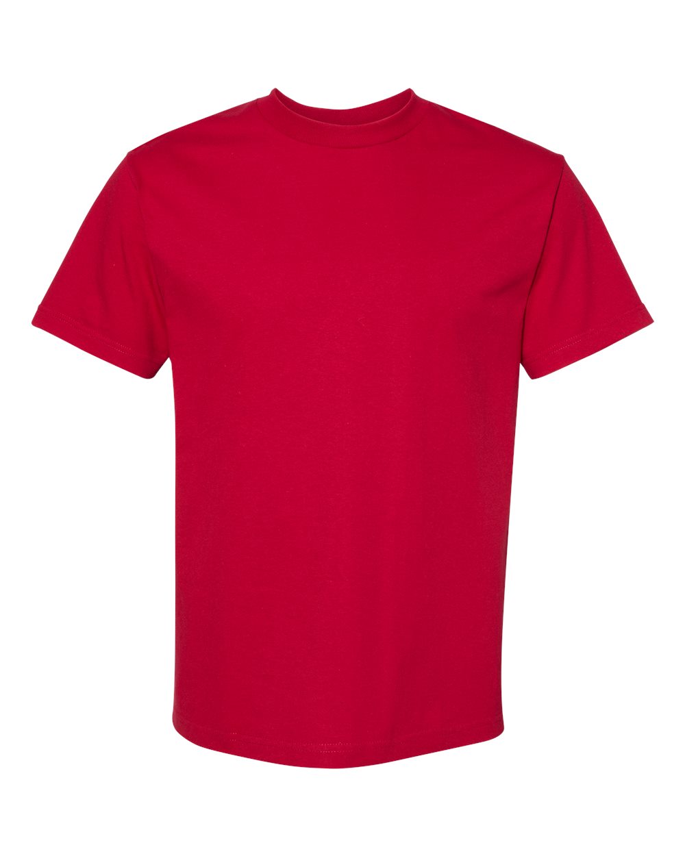 Front View of Cardinal Heavyweight Cotton Tee - 1301