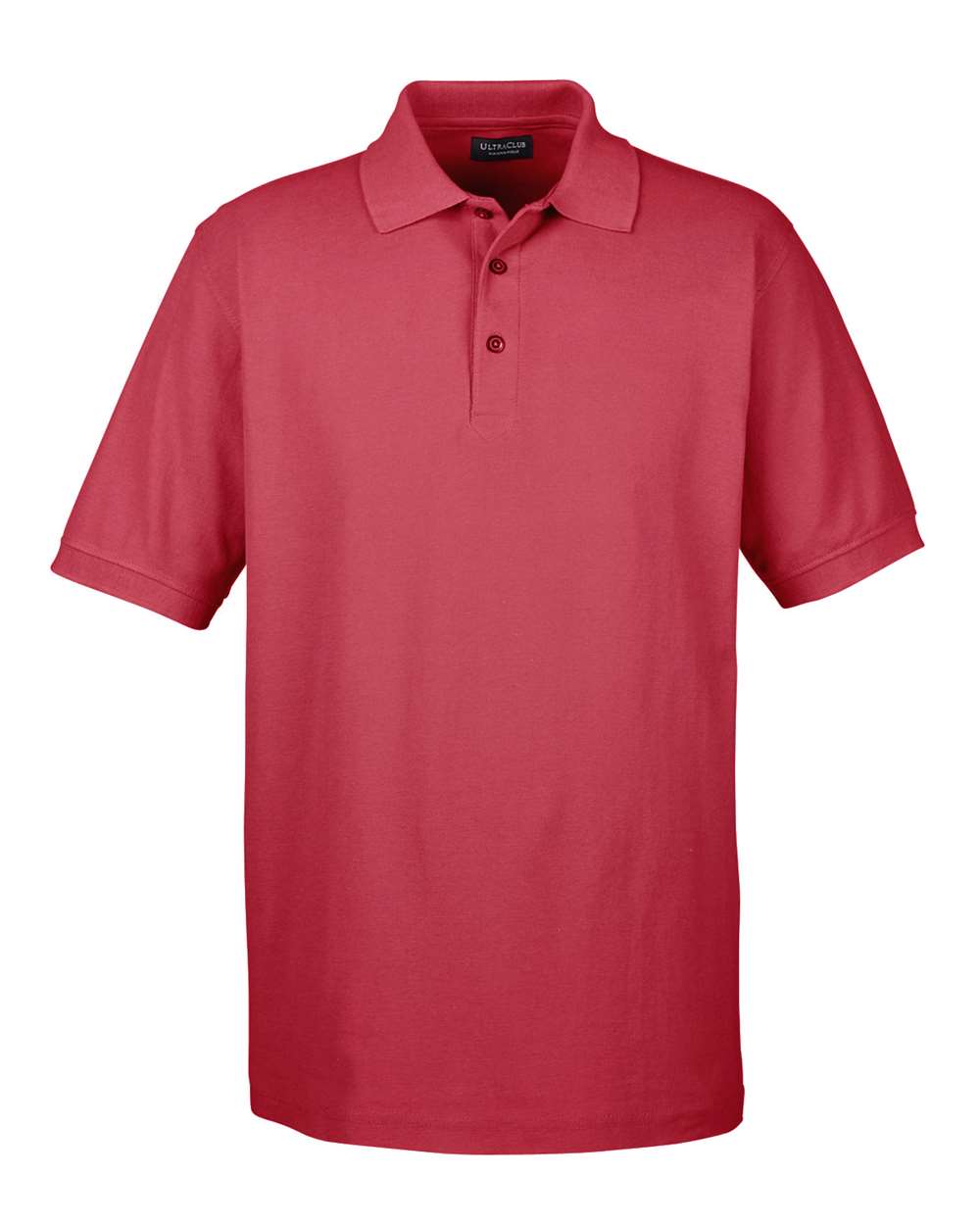 Front View of Cardinal Men's Whisper Piqué Polo - 8540