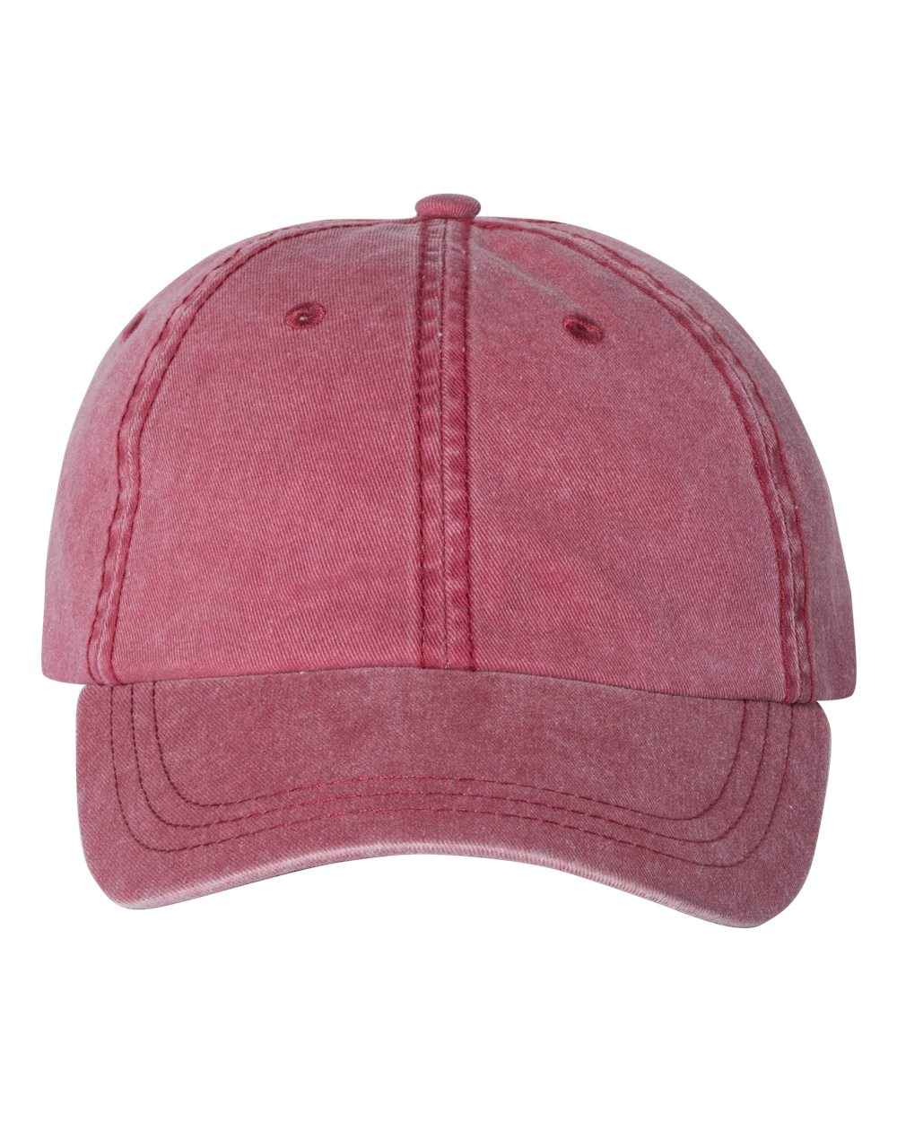 Front View of Cardinal Pigment-Dyed Cap - SP500