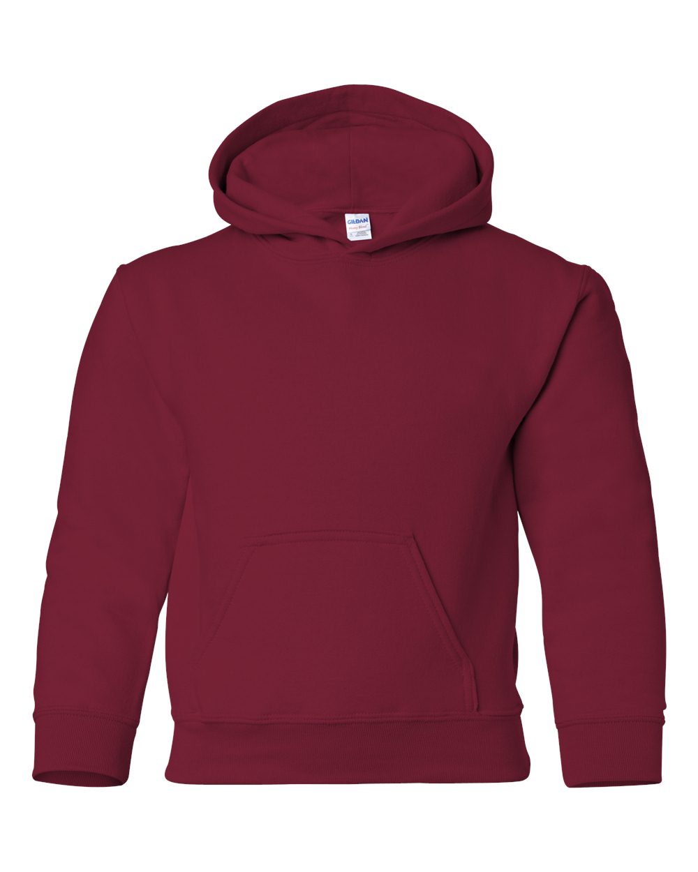 Cardinal Red Heavy Blend™ Youth Hooded Sweatshirt - 18500B