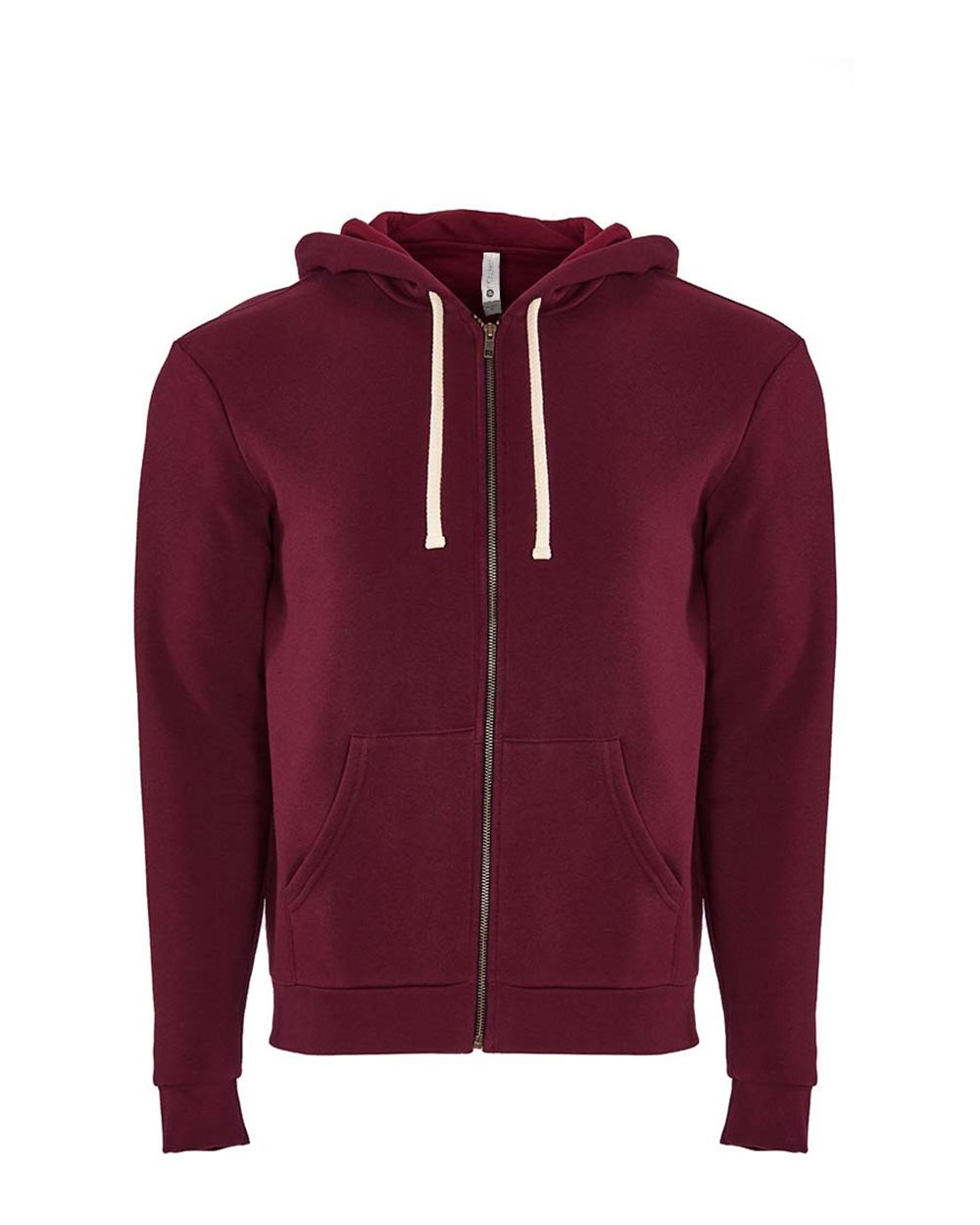 Front View of Cardinal Santa Barbara Full-Zip Hoodie - 9602
