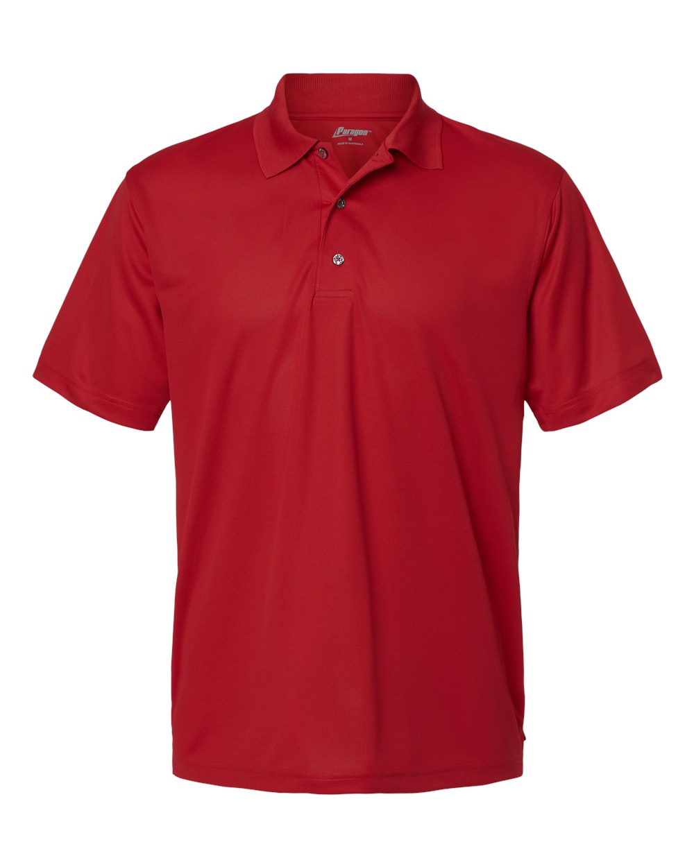 Front View of Cardinal Saratoga Performance Mini Mesh Polo - 100