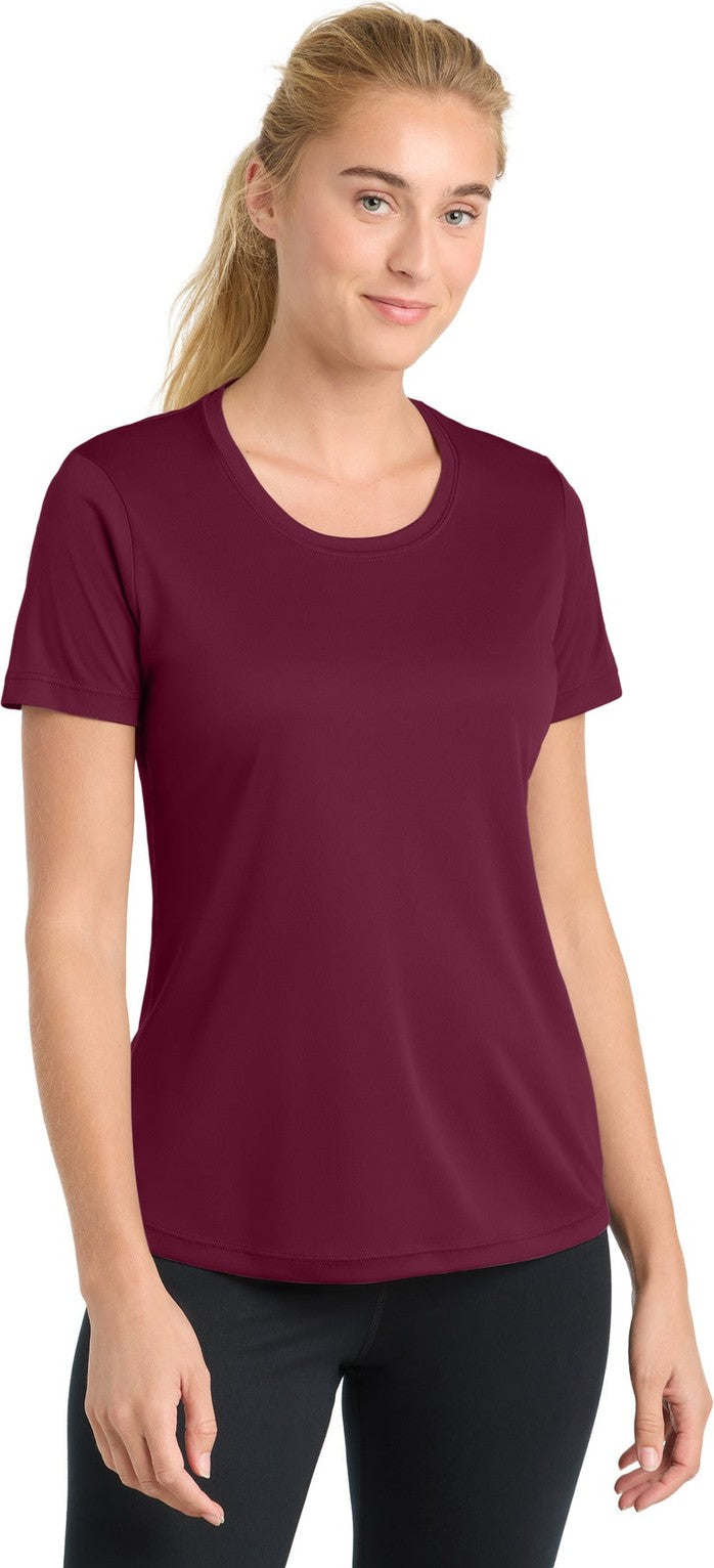 Front View of Cardinal Sport-Tek Women's PosiCharge Competitor Tee. LST350