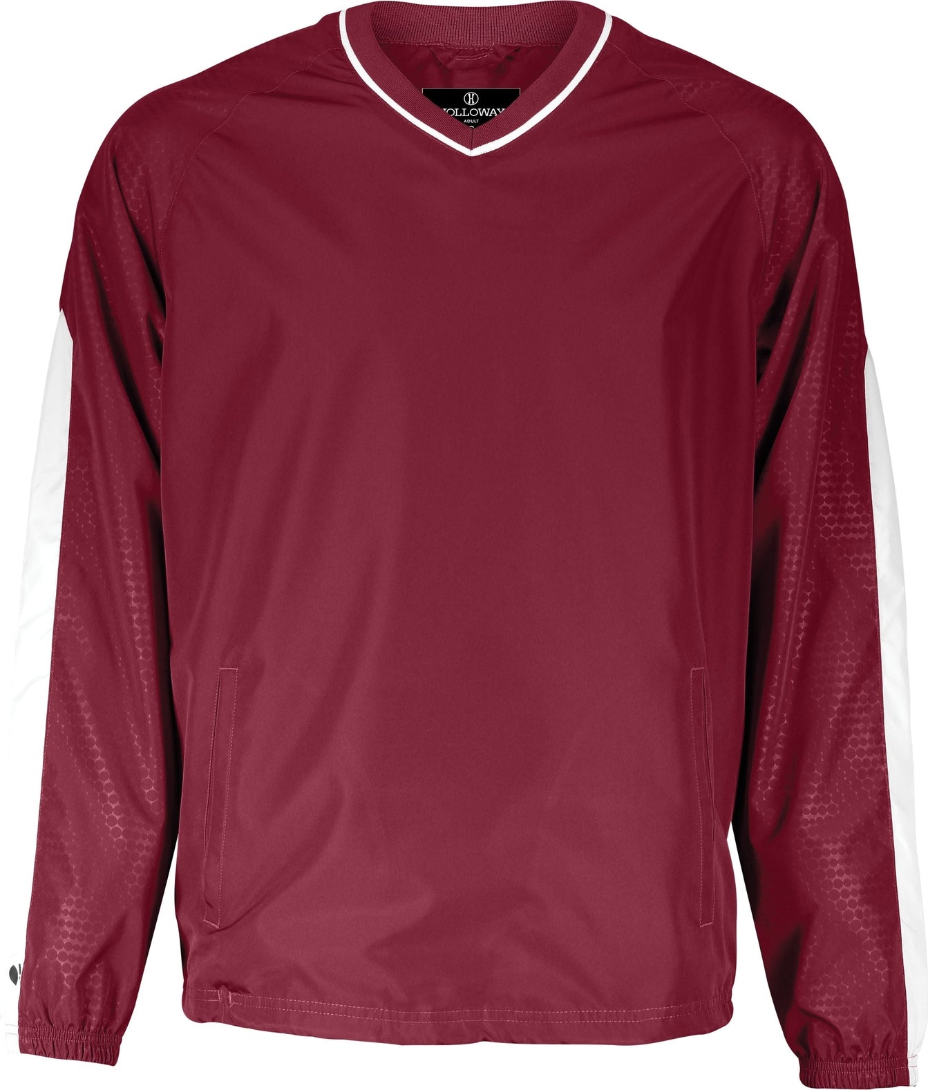 CARDINAL/WHITE BIONIC PULLOVER WINDSHIRT