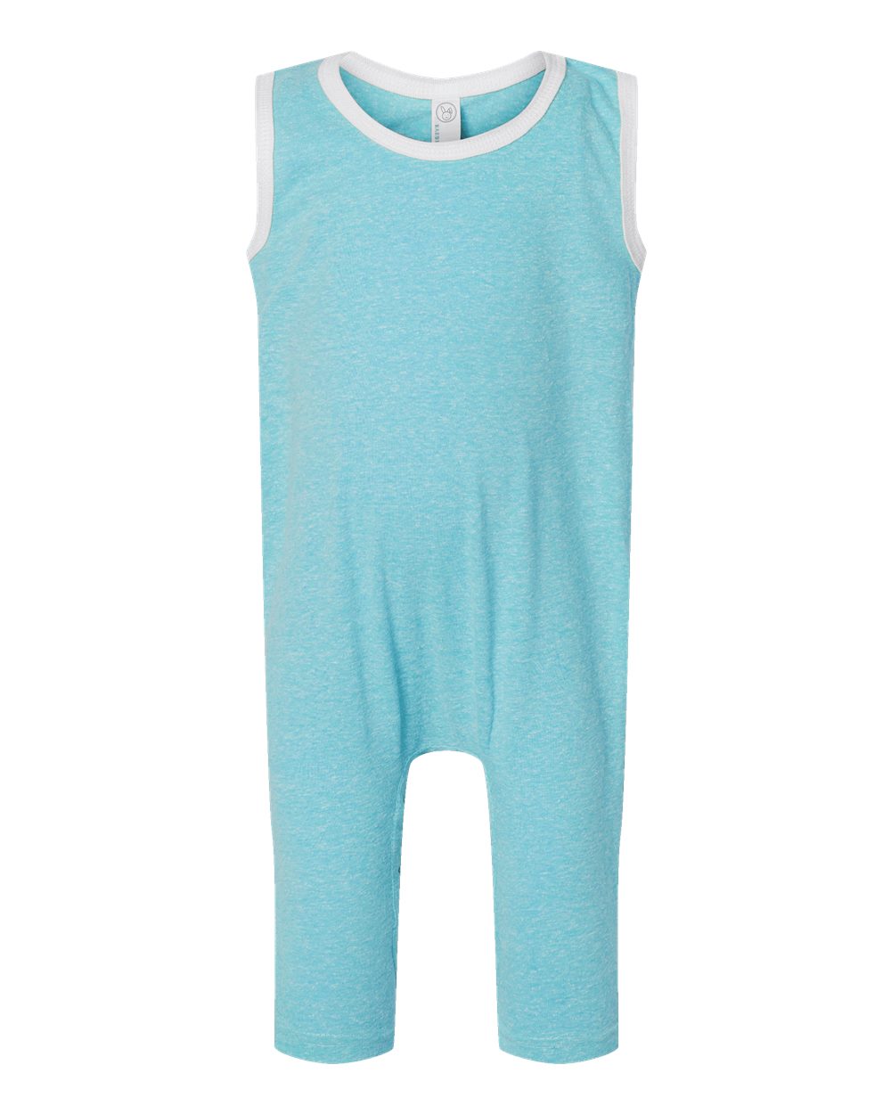 Front View of Caribbean Melange Infant Harborside Mélange Tank Romper - 4492