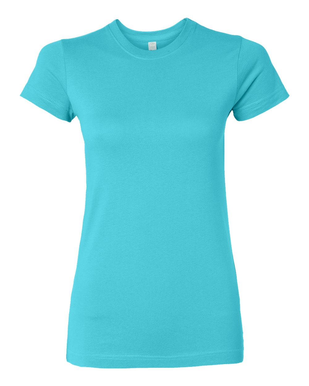Front View of Caribbean Women's Fitted Fine Jersey Tee - 3616