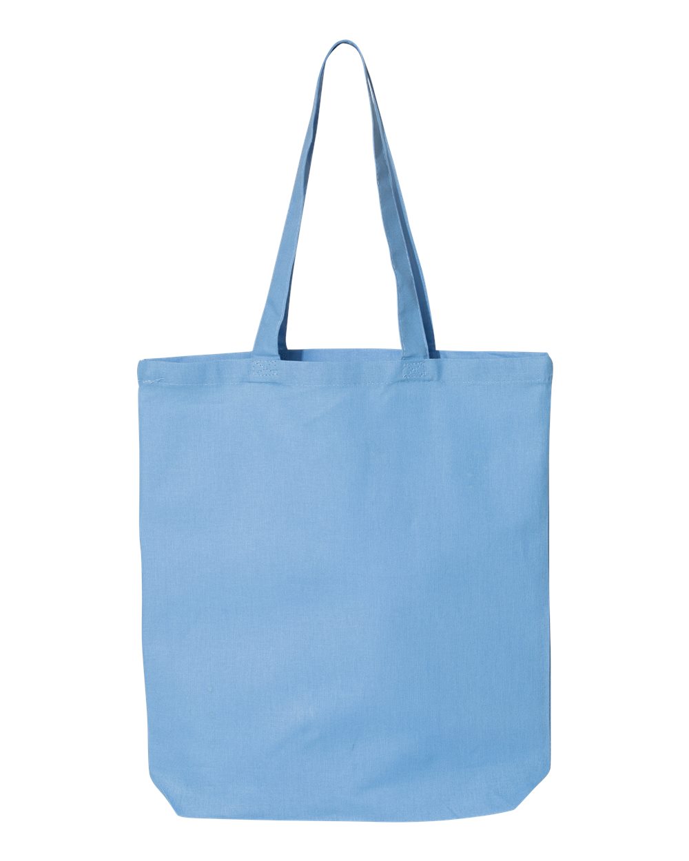 Front View of Carolina Blue 12L Economical Tote - QTBG