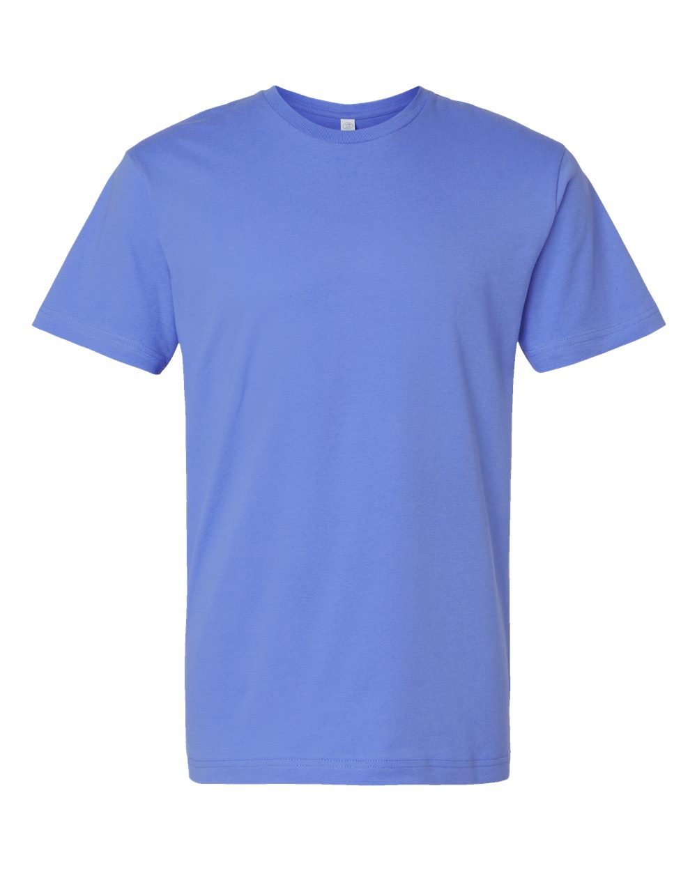 Front View of Carolina Blue Fine Jersey Tee - 6901