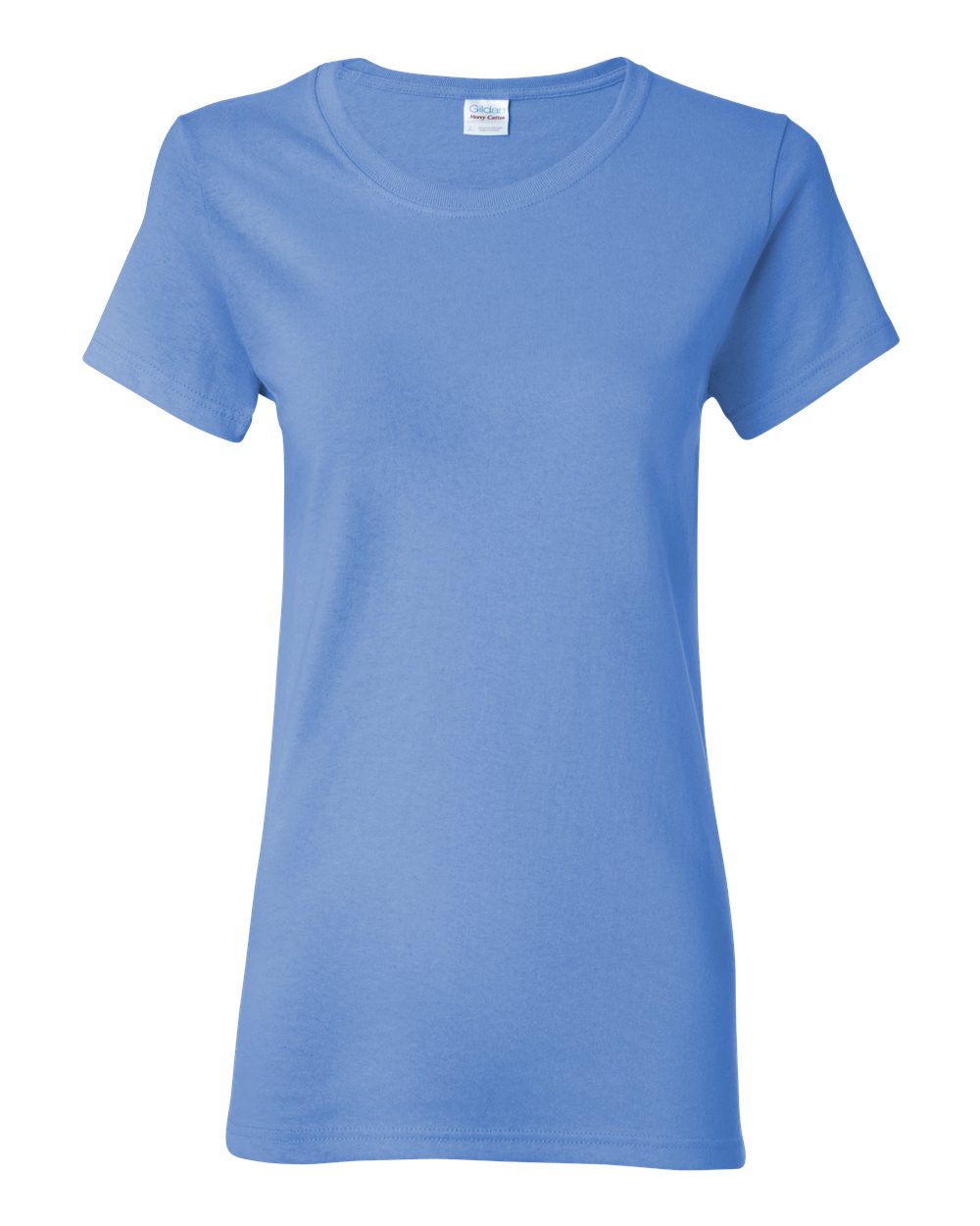 Front View of Carolina Blue Heavy Cotton™ Women’s T-Shirt - 5000L