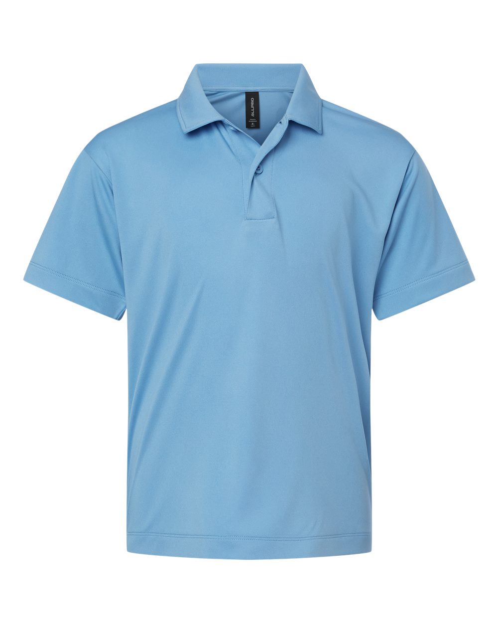 Front View of Carolina Blue Pro-Lock Youth Performance Polo - 41800Y
