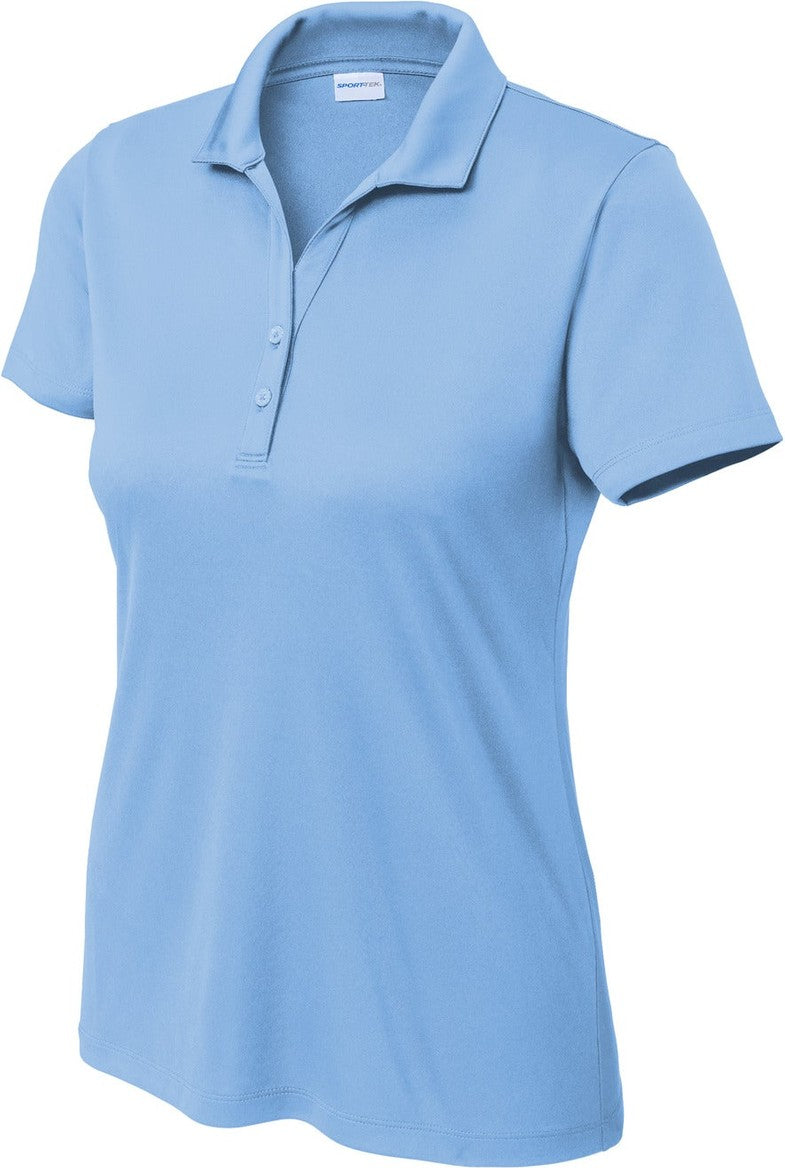Front View of CarolinaBl Sport-Tek Women's PosiCharge Re-Compete Polo LST725