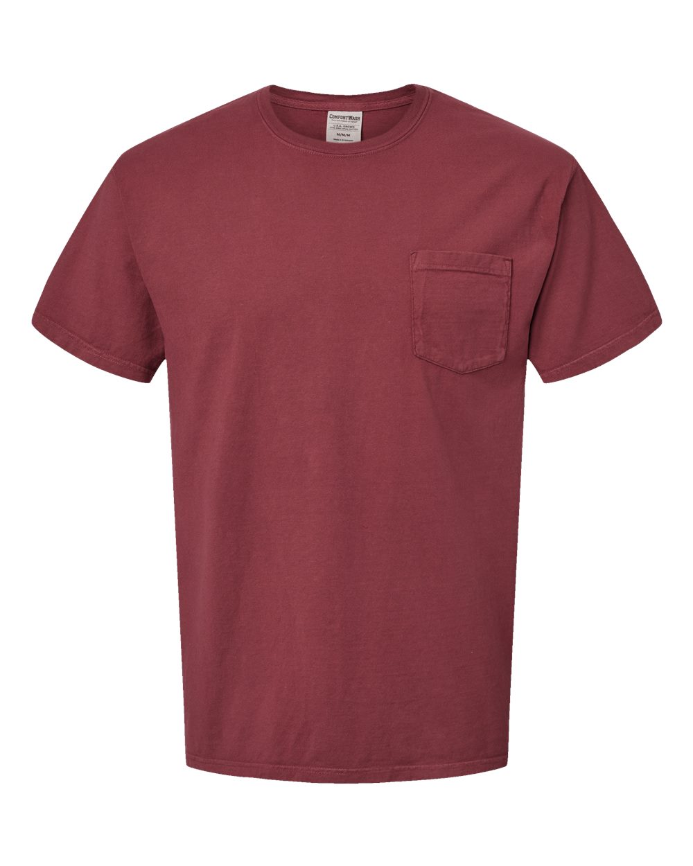 Front View of Cayenne Garment-Dyed Pocket T-Shirt - GDH150