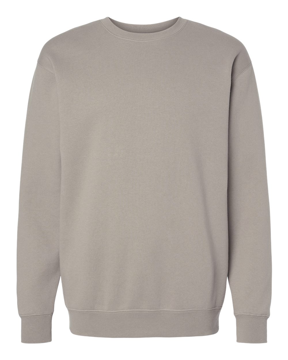 Front View of Cement Heavyweight Crewneck Sweatshirt - IND3000